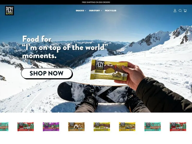 Energy bar brand store built by TechnoPulse
