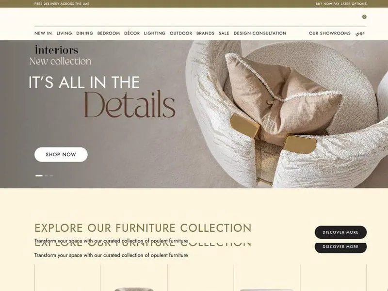 Luxury furniture retailer store built by TechnoPulse