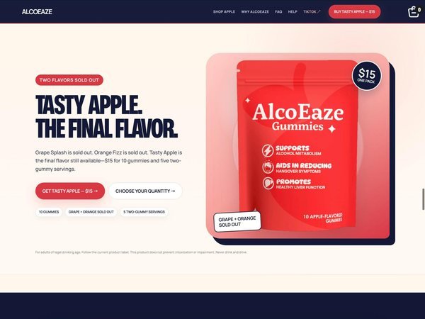 Wellness gummy brand store built by TechnoPulse