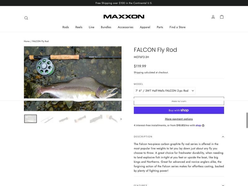 Fly fishing gear brand store built by TechnoPulse