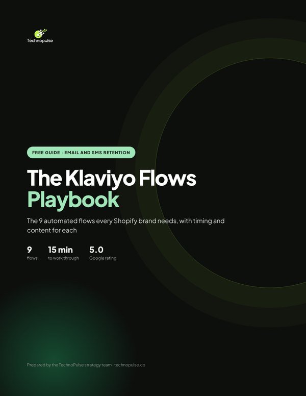 The Klaviyo Flows Playbook cover