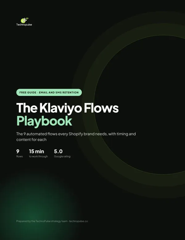 The Klaviyo Flows Playbook cover