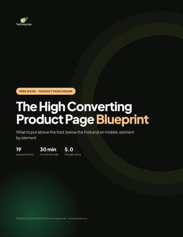 The Product Page Blueprint cover
