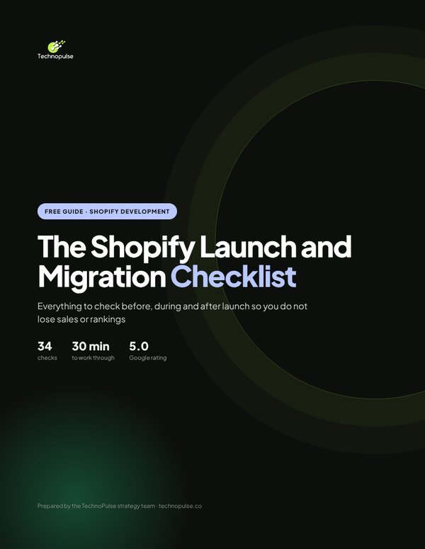 The Shopify Launch & Migration Checklist cover