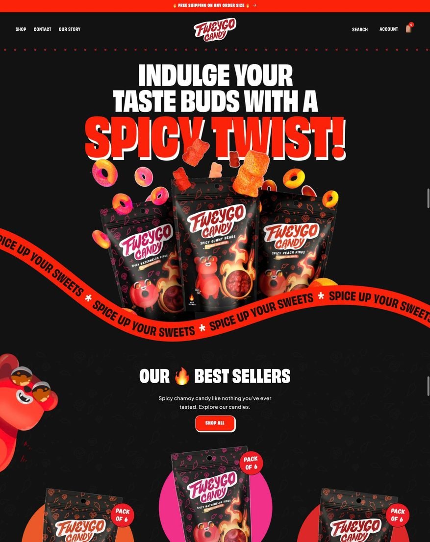 Candy brand store built by TechnoPulse