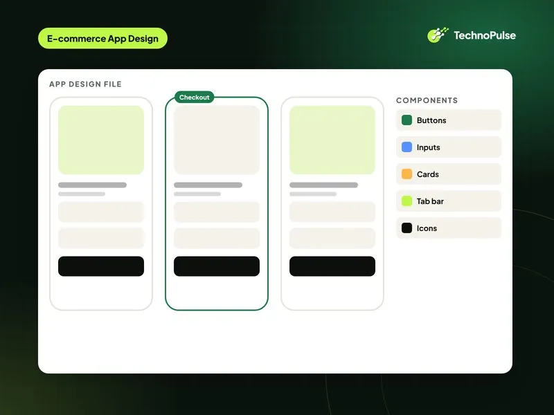 E-commerce App Design illustration