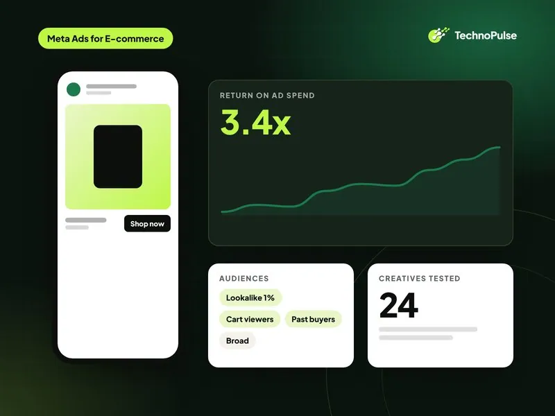 Meta Ads for E-commerce illustration