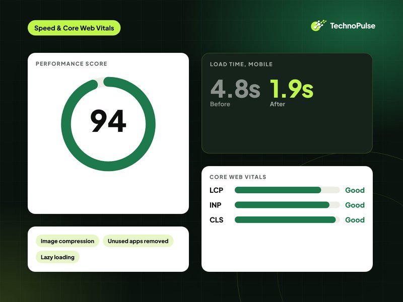 Speed & Core Web Vitals illustration